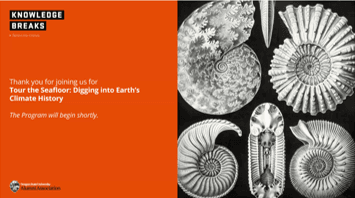 <h3>OSU Alumni Association &quot;Knowledge Breaks&quot;</h3><p>Tour the Seafloor:<br/>Digging into Earth&#x27;s Climate History</p>